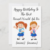 Veel plezier met de beste vriend van de verjaardag bedankkaart (Voorkant)