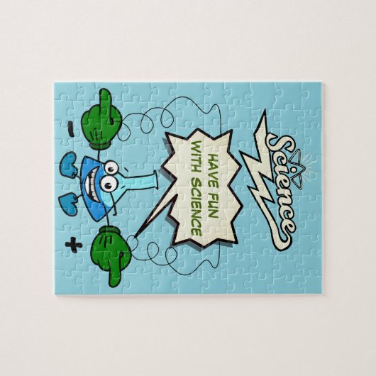 Veel plezier met de wetenschapspuzzel legpuzzel (Horizontaal)