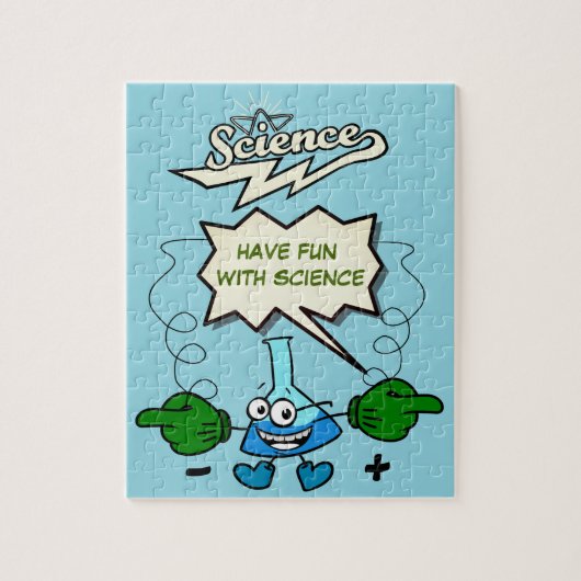 Veel plezier met de wetenschapspuzzel legpuzzel (Verticaal)