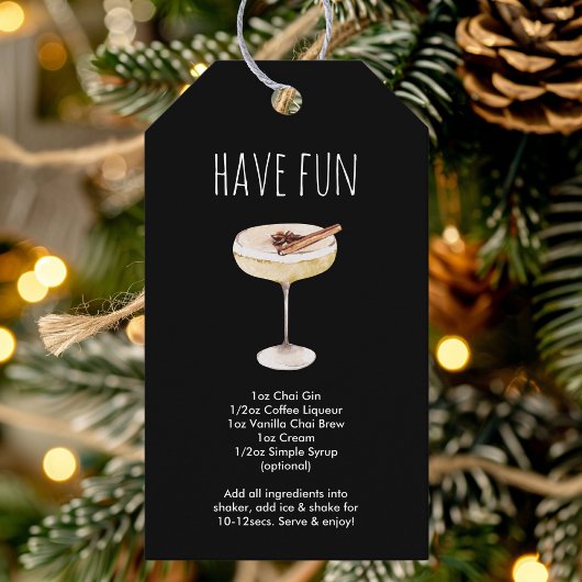 Veel plezier met het recept van de kerstcocktail cadeaulabel
