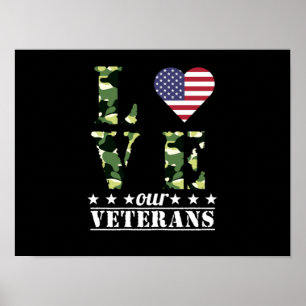 Veel plezier met onze veteranen Happy Veteran Day Poster