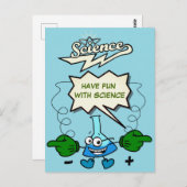 Veel plezier met wetenschap briefkaart (Voorkant / Achterkant)