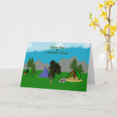 Veel plezier op het zomerkamp Wenskaart Kaart (Gele Bloem)