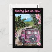 Veel plezier op Maui Briefkaart (Voorkant / Achterkant)