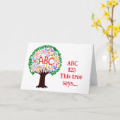 VEEL PLEZIER OP UW "1E DAG VAN KINDERTUIN" KAART (Gele Bloem)