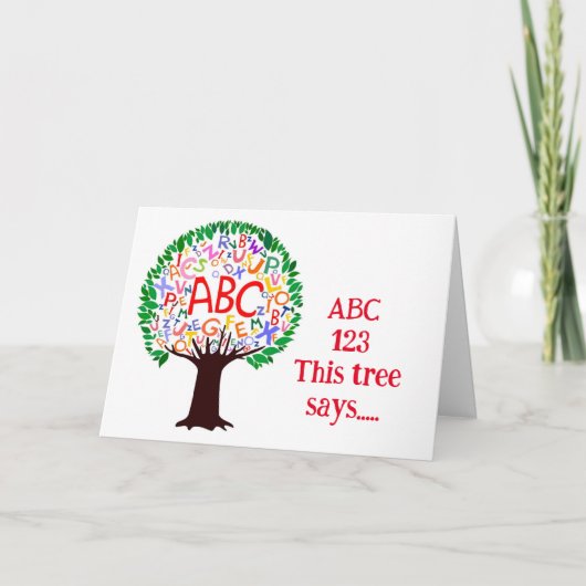 VEEL PLEZIER OP UW "1E DAG VAN KINDERTUIN" KAART (Voorkant)