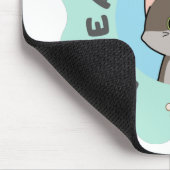 Veel plezier op zaterdag! Cartooneske Blauwe Groen Muismat (Hoek)