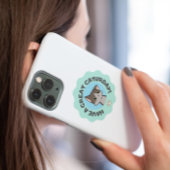 Veel plezier op zaterdag! Turquoise cartoon mangak Case-Mate iPhone Case