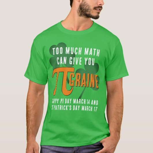 Veel plezier Pi Day St Patrick's Day T-shirt (Voorkant)