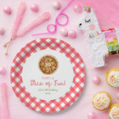 Veel plezier! Pizza Verjaardagsfeestje Papieren Bordje (Feest)