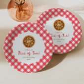 Veel plezier! Pizza Verjaardagsfeestje Papieren Bordje