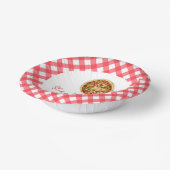 Veel plezier! Pizza Verjaardagsfeestje Papieren Kommen (Gebogen)