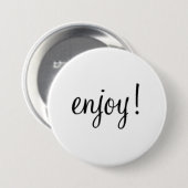 Veel plezier! ronde button 7,6 cm (Voorkant /achterkant)