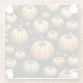 Veel pompoenen glazen onderzetter (Achterkant)