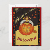 Veel pompoenen  Halloween Art-kaarten Briefkaart (Voorkant / Achterkant)
