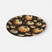 Veel pompoenen papieren bordje (Gekanteld)