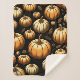 Veel pompoenen sherpa deken