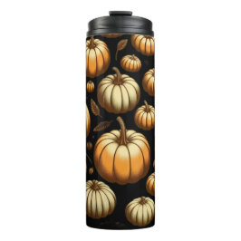 Veel pompoenen thermosbeker