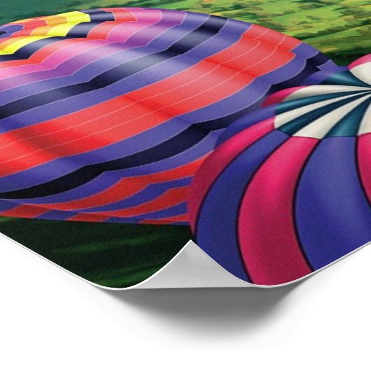 Veel Poster van heteluchtballonnen (Hoek)