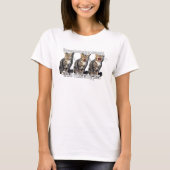 Veel poten T-shirt, katten grappige meme T-shirt (Voorkant)