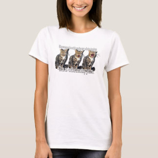Veel poten T-shirt, katten grappige meme T-shirt