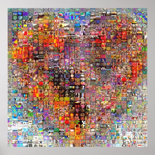 Veel punten van uitzicht Eén hart Eén liefde Poster (Voorkant)