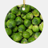 Veel rauwe spruitjes keramisch ornament (Voorkant)