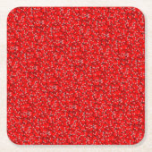 Veel rode harten Valentijn Love Heart Pattern Kartonnen Onderzetters (Voorkant)