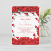 Veel rode harten Valentijnse huwelijksdag Kaart (Staand voorkant)