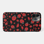 Veel rode lieveheersbeestjes Lucky Pattern Green Case-Mate iPhone Case (Achterkant (horizontaal))