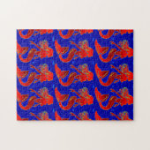 veel rode zeemeerminnen puzzel legpuzzel (Horizontaal)
