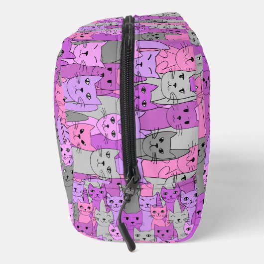 Veel Roze Katten Ontwerp Dopp Kit Bag Toilettasje (Rechts)
