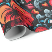 Veel Rozen Tattoo Harten Digitaal thema Cadeaupapier (Rol Hoek)