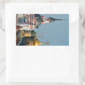 Veel Russisch-orthodoxe kerken in het centrum van  Rechthoekige Sticker (Tas)