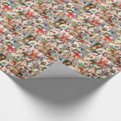 Veel Santas Cadeaupapier (Hoek)