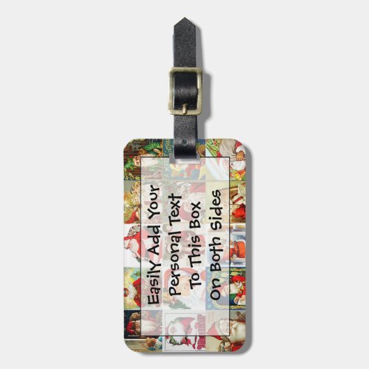 Veel Santas Easy ID Personal Bagagelabel (Voorkant verticaal)