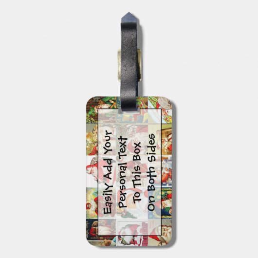 Veel Santas Easy ID Personal Bagagelabel (Achterkant verticaal)