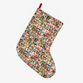 Veel Santas Grote Kerstsok (Voorkant (Hangend))