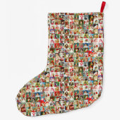 Veel Santas Grote Kerstsok (Achterkant)