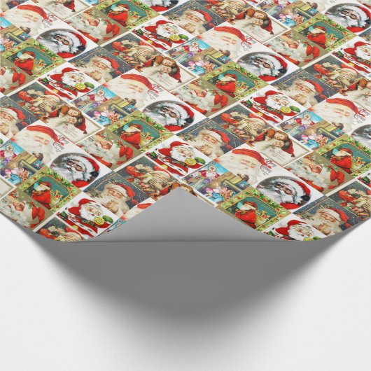 Veel Santas uitgebreid Cadeaupapier (Hoek)