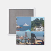 veel scènes van Puerto Vallarta magneet (Voorkant / Achterkant)