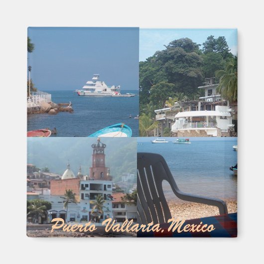veel scènes van Puerto Vallarta magneet (Voorkant)