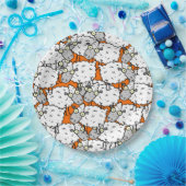 Veel schapen papieren bordje (Feest)