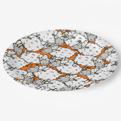 Veel schapen papieren bordje (Gekanteld)