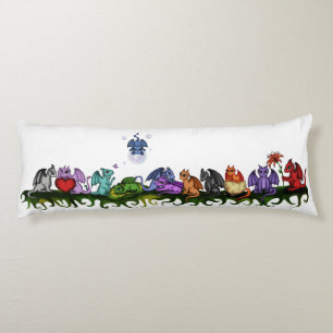 veel schattige dragons lichaamskussen