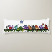 veel schattige dragons lichaamskussen (Voorkant)