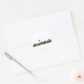 Veel schattige Dragons Ronde Sticker (Envelop)