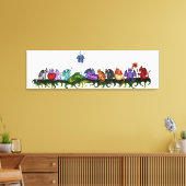 Veel schattige draken canvas (Insitu (Woonkamer))