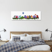 Veel schattige draken canvas (Insitu (Slaapkamer))