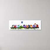 Veel schattige draken canvas afdruk (Voorkant)